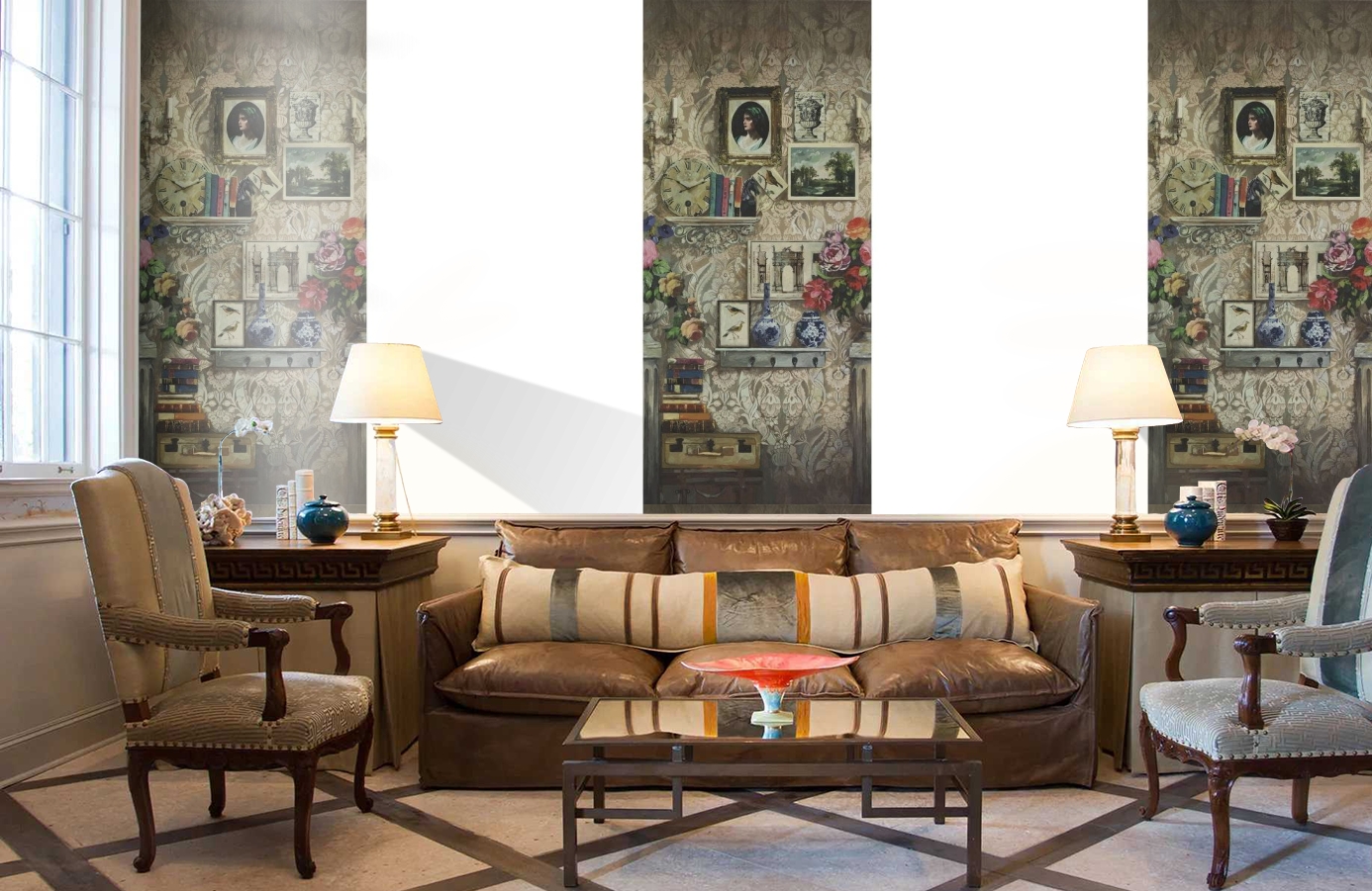 Обои 17791 фото в интерьере кабинета