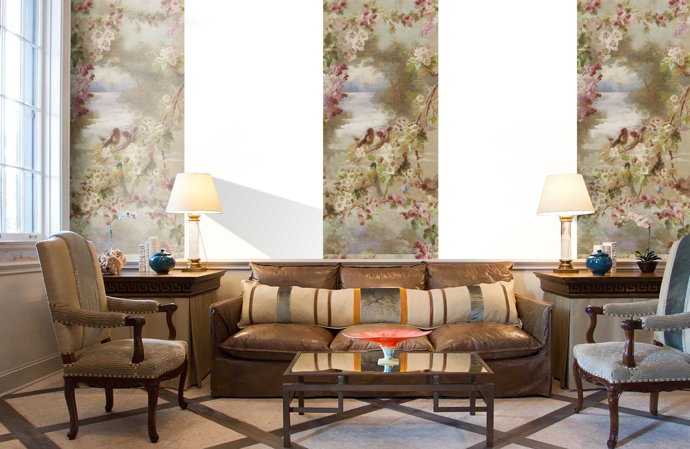 Обои 17796 фото в интерьере кабинета