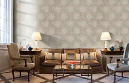 Обои Tournesal Bisque Fabric фото в интерьере кабинета превью