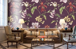 Обои 40109F фото в интерьере кабинета превью