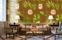 Обои F91154 фото в интерьере кабинета превью