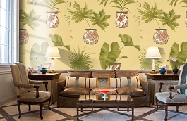 Обои F91155 фото в интерьере кабинета превью