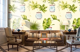 Обои F91156 фото в интерьере кабинета превью