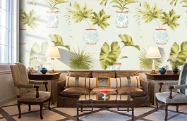 Обои F91157 фото в интерьере кабинета превью