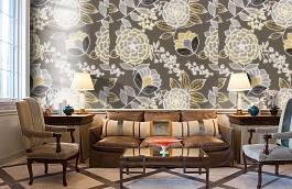 Обои F913010 фото в интерьере кабинета превью