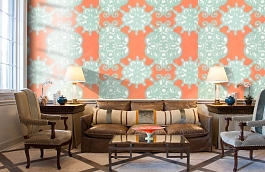 Обои F98612 фото в интерьере кабинета превью