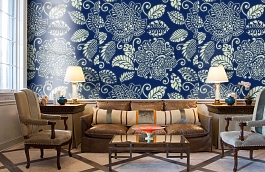 Обои F99266 фото в интерьере кабинета превью