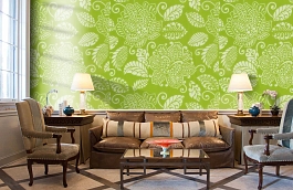 Обои F99267 фото в интерьере кабинета превью