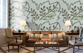 Обои W99201 фото в интерьере кабинета превью