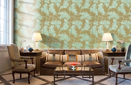 Обои W99236 фото в интерьере кабинета превью