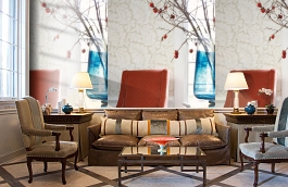 Обои WQA79424 фото в интерьере кабинета превью