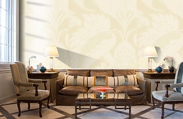 Обои Venetiandamask-Bone-Wpcw1 фото в интерьере кабинета превью