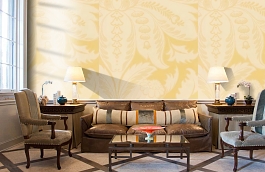 Обои Venetiandamask-Corn-Wpcw9 фото в интерьере кабинета превью