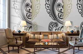 Обои KT80060 фото в интерьере кабинета превью