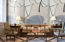 Обои KT80072 фото в интерьере кабинета превью