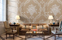 Обои KT9838 фото в интерьере кабинета превью