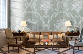 Обои KT9848 фото в интерьере кабинета превью