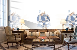 Обои T2259 фото в интерьере кабинета превью