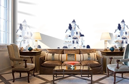 Обои T2270 фото в интерьере кабинета превью