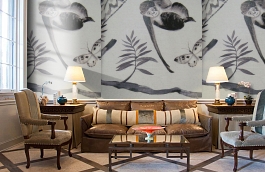 Обои F75.0002.C05 IZA C-05 фото в интерьере кабинета превью