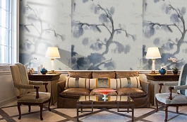 Обои F75.0004.A03 TOILE.39467 фото в интерьере кабинета превью