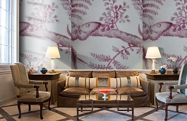 Обои F75.0004.A08 TOILE.39467 фото в интерьере кабинета превью