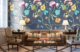 Обои 111489 фото в интерьере кабинета превью