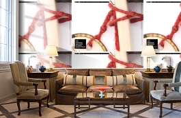 Обои DRO-04 фото в интерьере кабинета превью