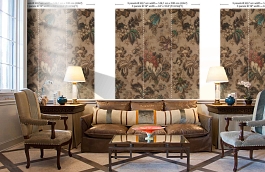 Обои MRV-04-3 фото в интерьере кабинета превью