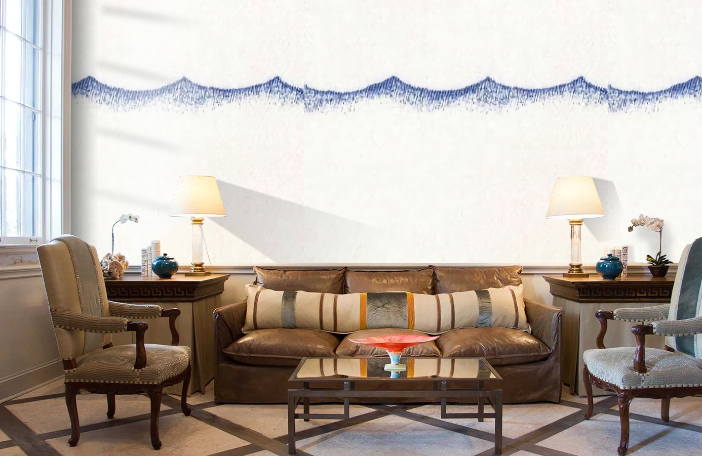 Обои MLW29966502 фото в интерьере кабинета