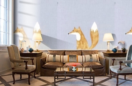 Обои MLW80006433 фото в интерьере кабинета превью