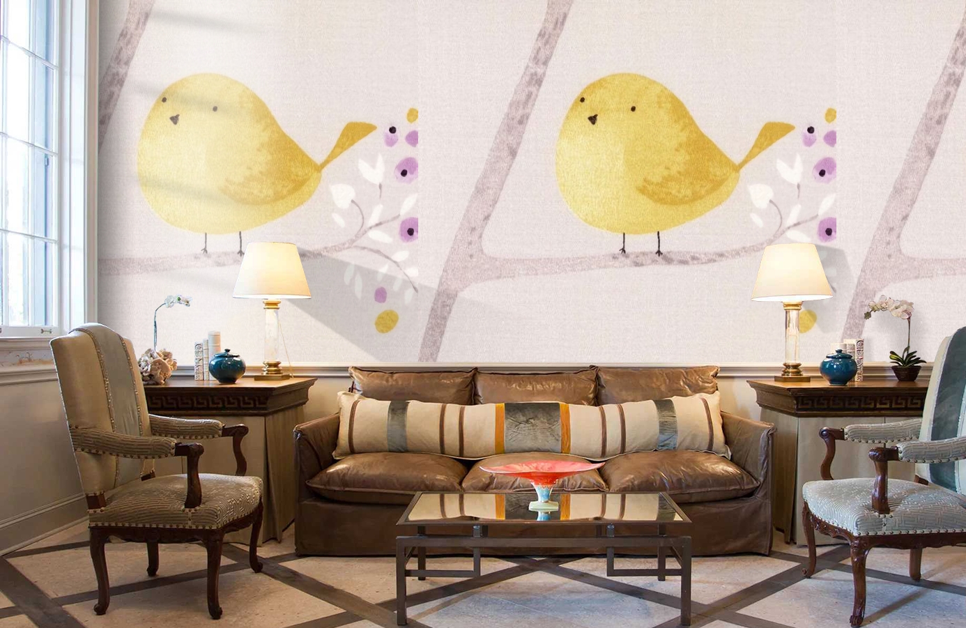 Обои MLW80025224 фото в интерьере кабинета