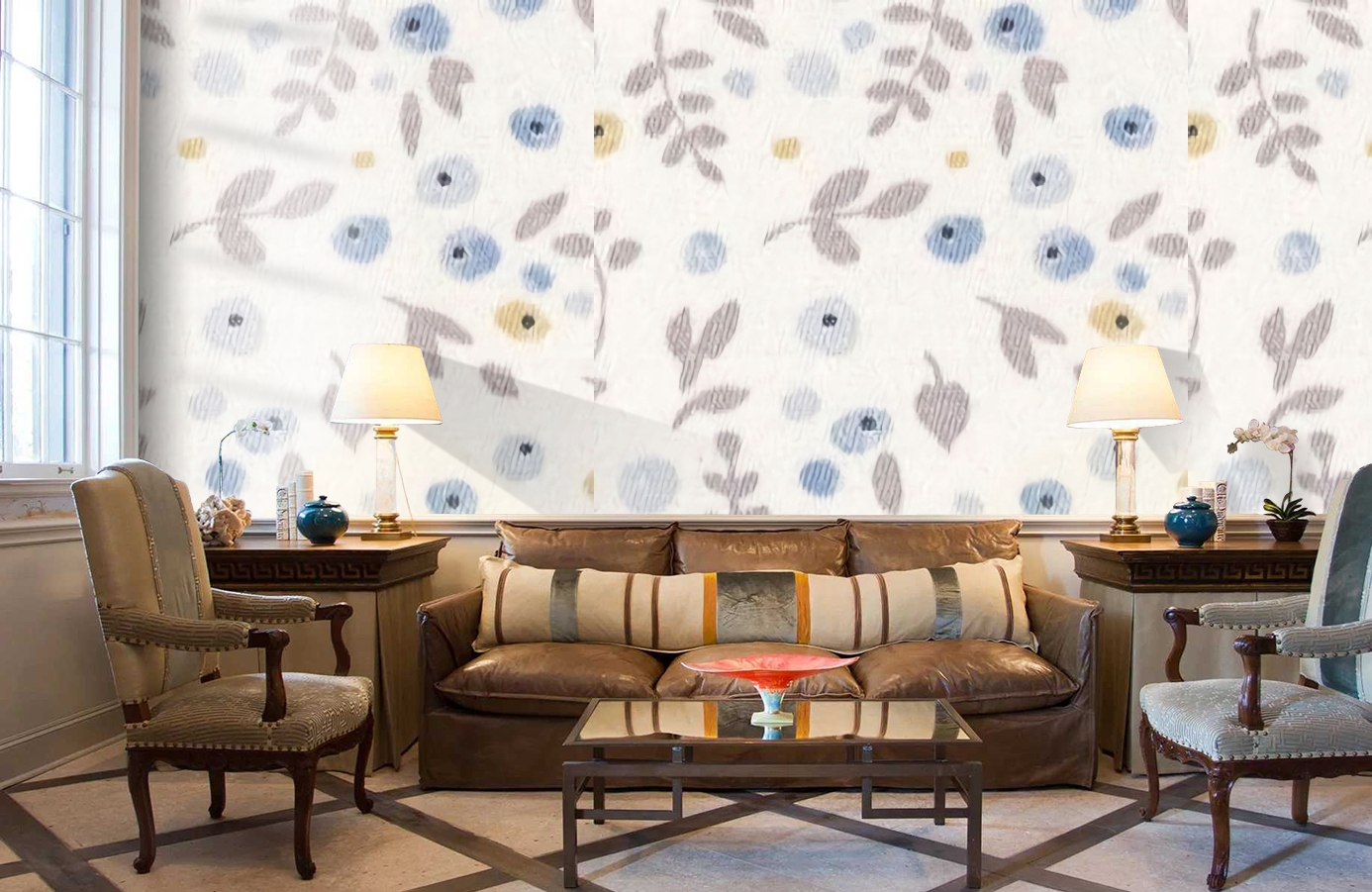 Обои MLW80036331 фото в интерьере кабинета