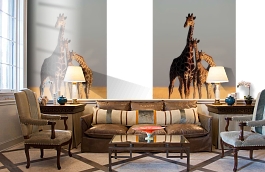 Обои MD902031 фото в интерьере кабинета превью