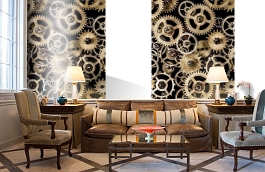 Обои MD902043 фото в интерьере кабинета превью