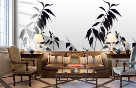 Обои DM208-3 фото в интерьере кабинета превью