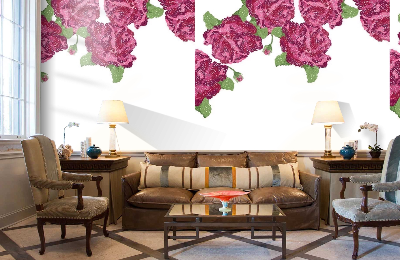 Обои P010302-4 фото в интерьере кабинета