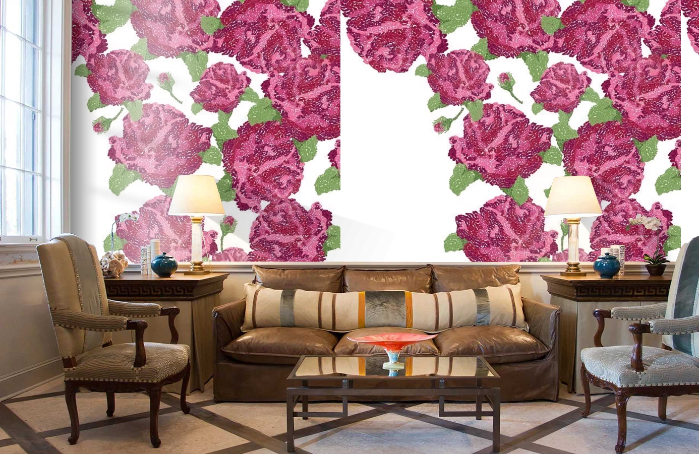 Обои P010303-4 фото в интерьере кабинета