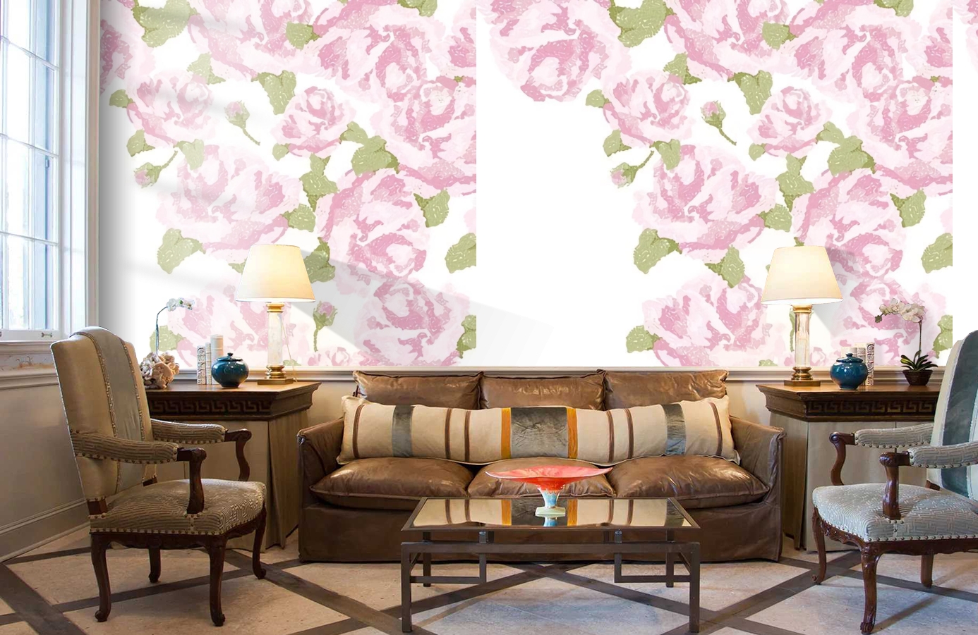 Обои P010306-4 фото в интерьере кабинета