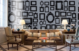 Обои P010602-4 фото в интерьере кабинета превью