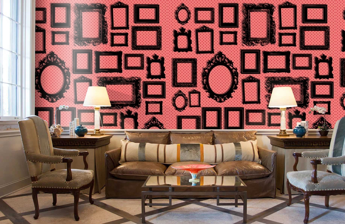 Обои P010604-4 фото в интерьере кабинета