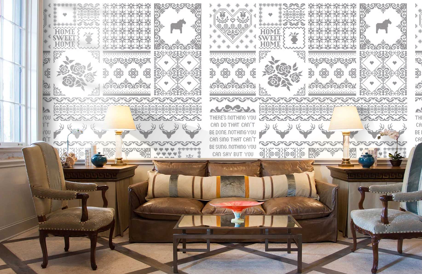 Обои P010701-4 фото в интерьере кабинета