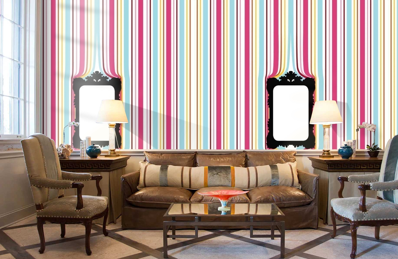 Обои P010801-4 фото в интерьере кабинета