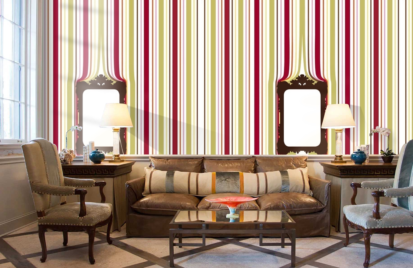 Обои P010803-4 фото в интерьере кабинета