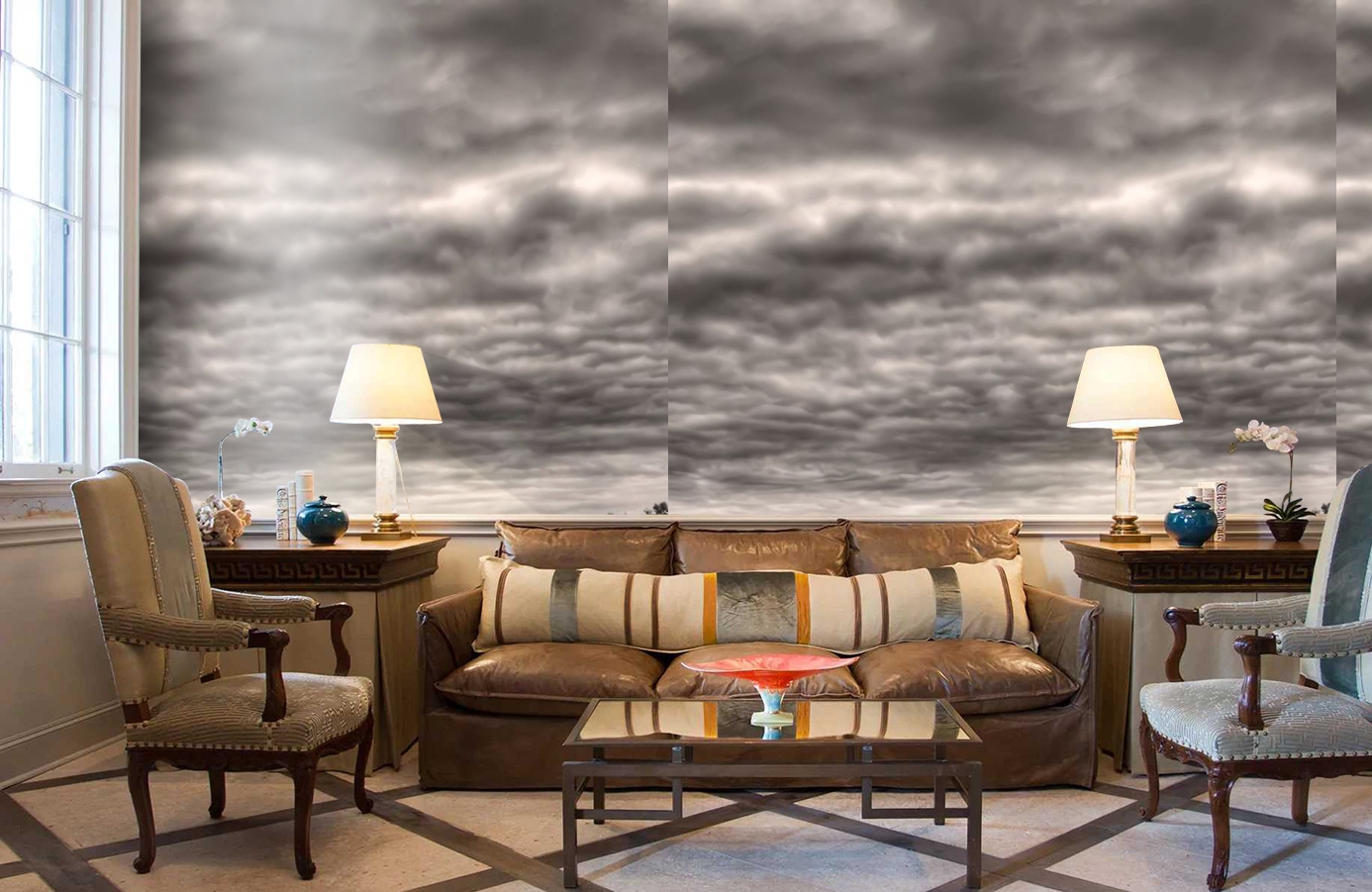 Обои P020201-4 фото в интерьере кабинета