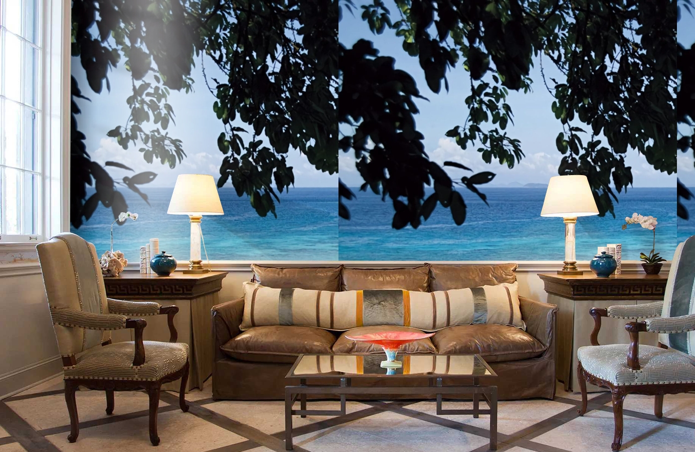 Обои P020601-4 фото в интерьере кабинета