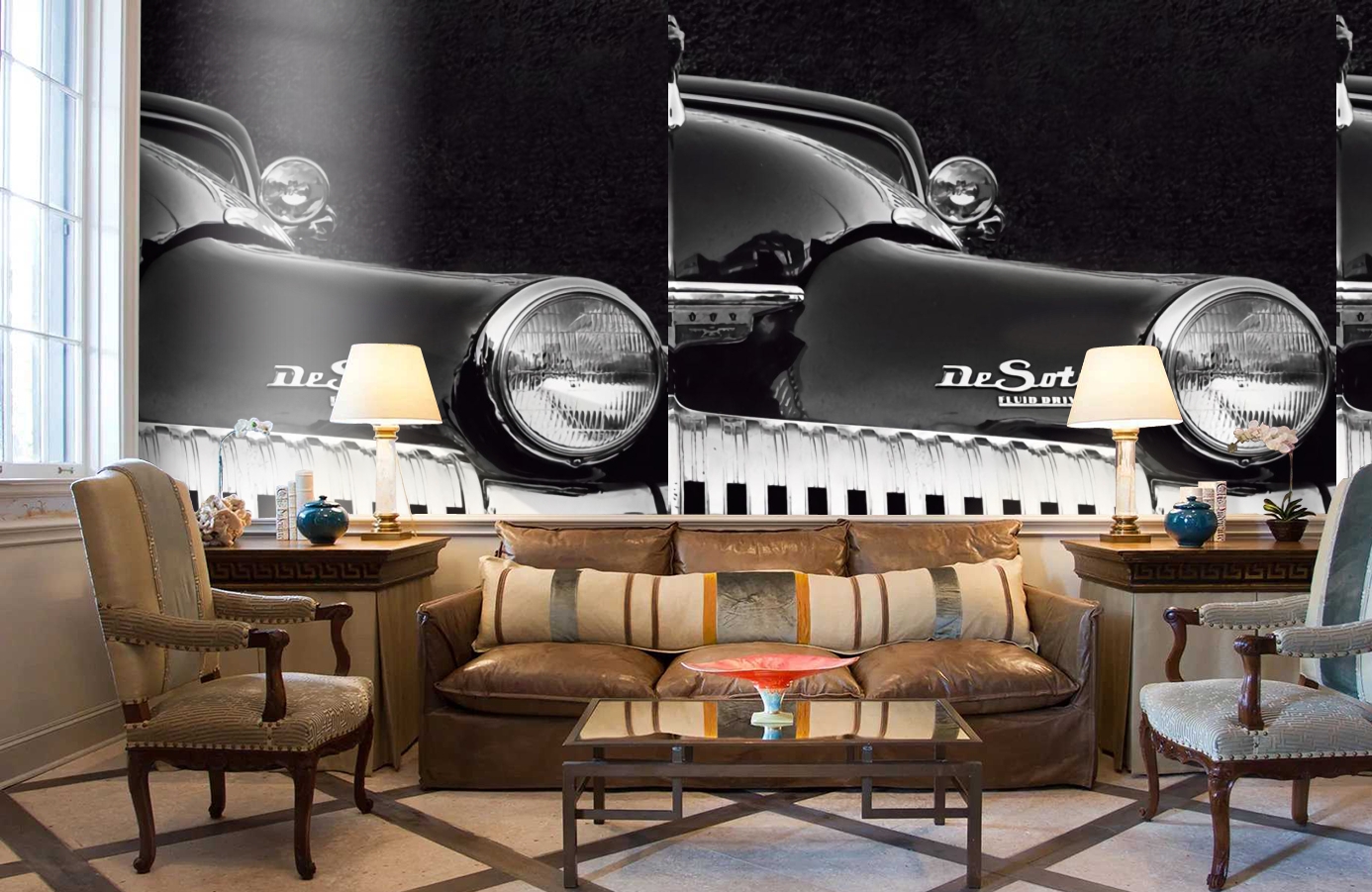 Обои P020801-4 фото в интерьере кабинета