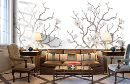 Обои P030403-4 фото в интерьере кабинета превью