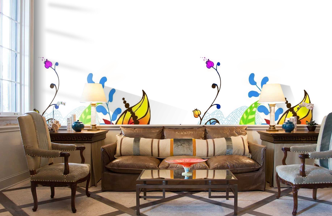 Обои P031303-4 фото в интерьере кабинета