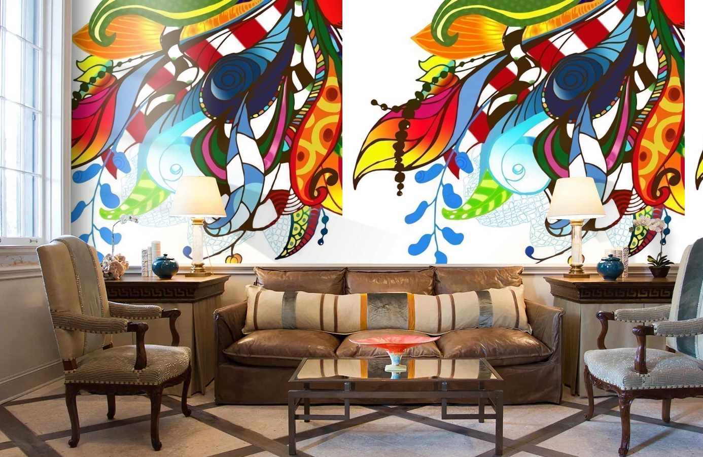 Обои P031304-4 фото в интерьере кабинета